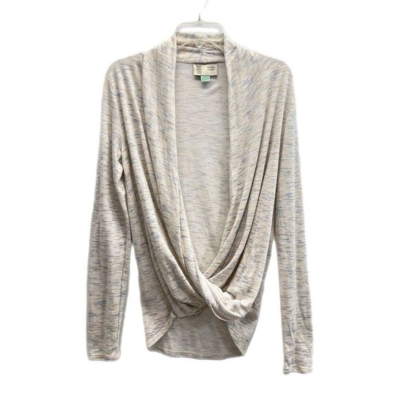 Anthropologie Tops - Anthropologie Saturday Sunday drape front top Small Oversized long sleeve
